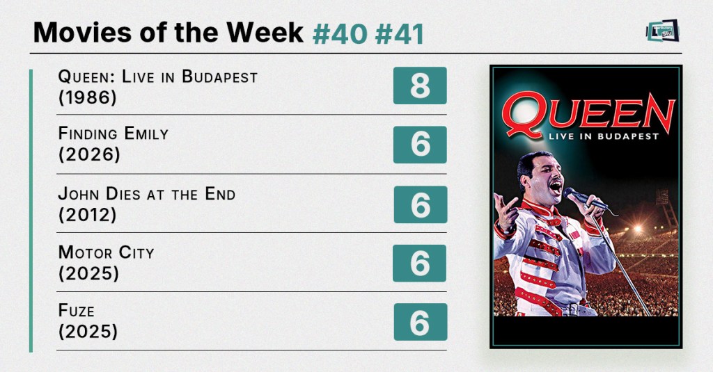 Movies of the Week #40 #41 (2026): Stadium Anthems, Silent Grit, and Heist Twists